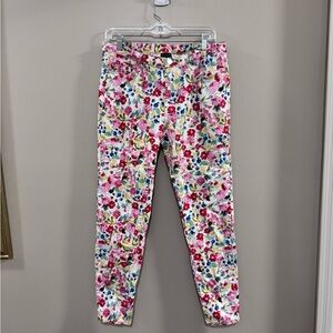 Women's  Coco + Carmen Multicolor Floral Pants. Size L/XL